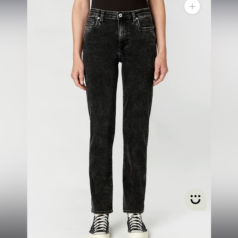 Buffalo High Rise Straight Acid Wash Jeans